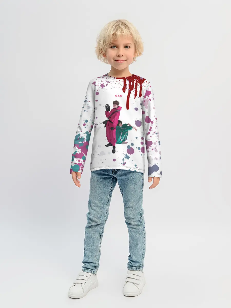 Детский лонгслив / SQUID GAME | ИГРА В КАЛЬМАРА