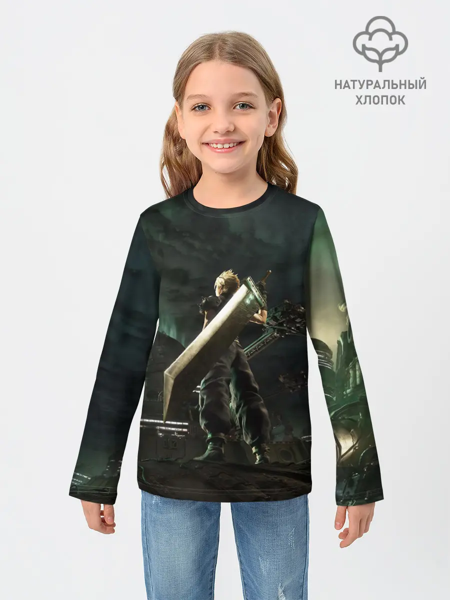 Детский лонгслив / Клауд Страйф FF7