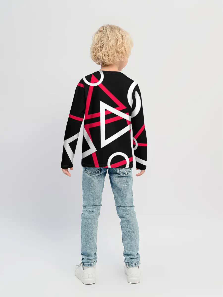 Детский лонгслив / Игра в кальмара -маска ведущего