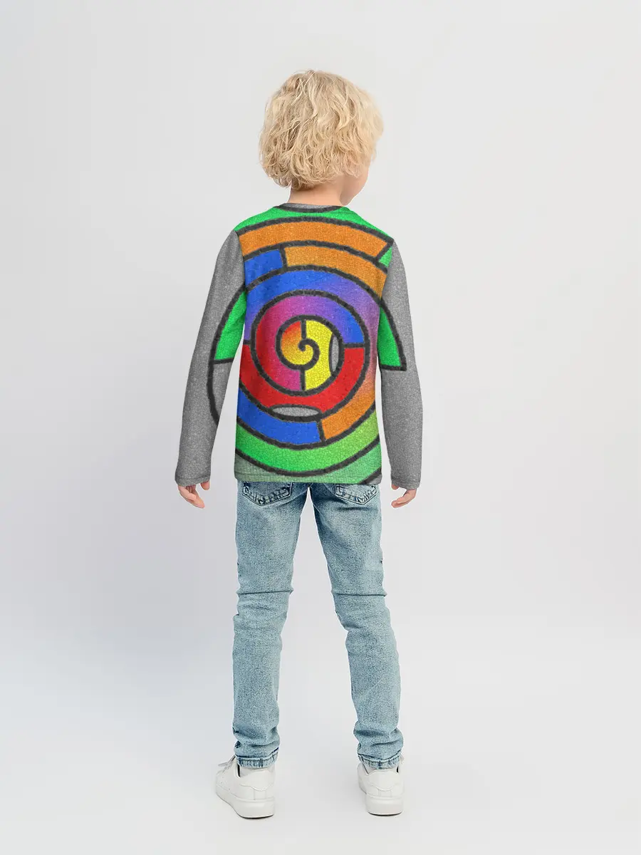 Детский лонгслив / Маечная спираль