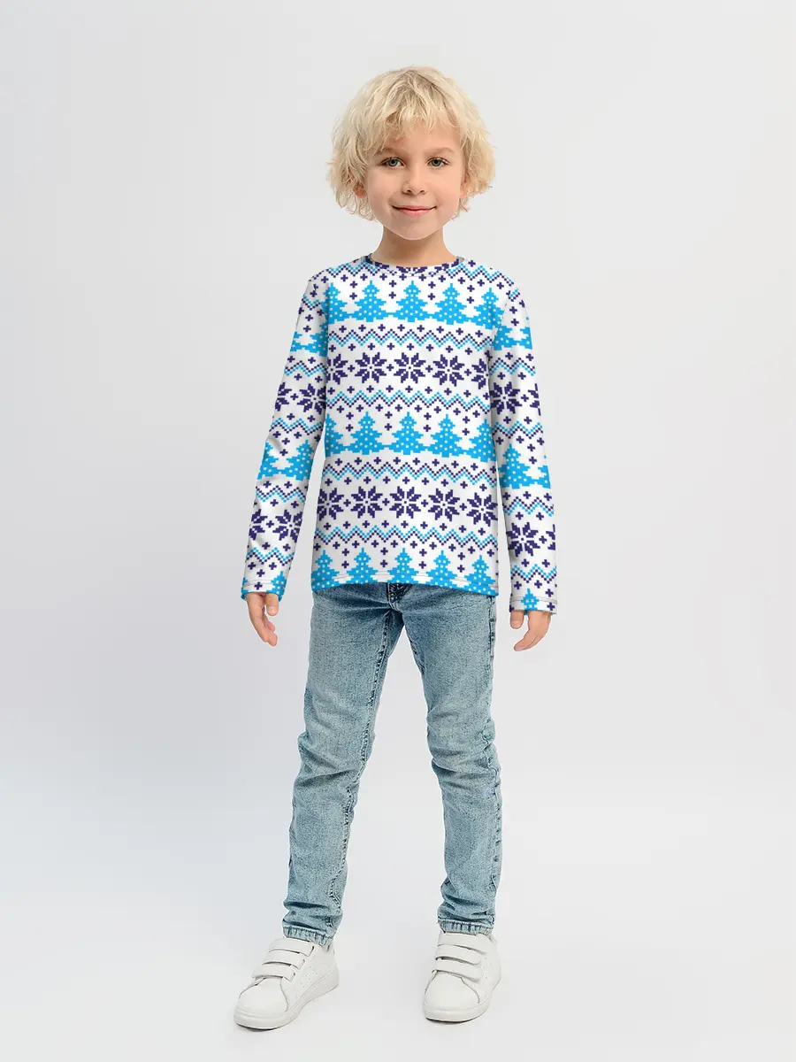 Детский лонгслив / Сибирская зима 2022