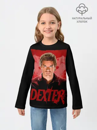 Детский лонгслив / Dexter Декстер портрет постер