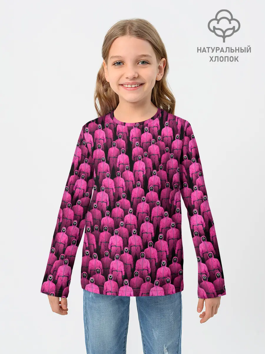 Детский лонгслив / Охранники игры в кальмара