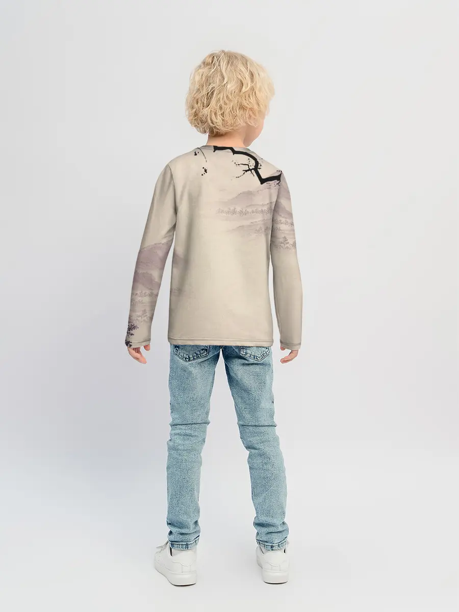 Детский лонгслив / Сатору Годжо японский стиль