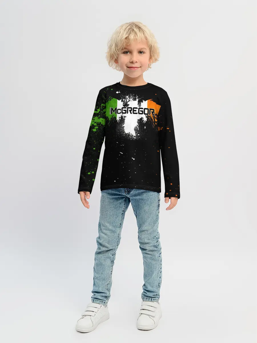 Детский лонгслив / Ирландский орел Конор МакГрегор