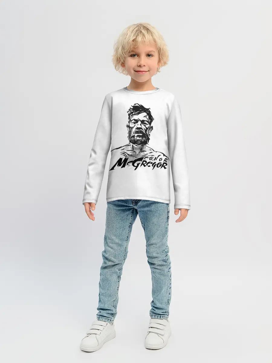 Детский лонгслив / Портрет Конор МакГрегора