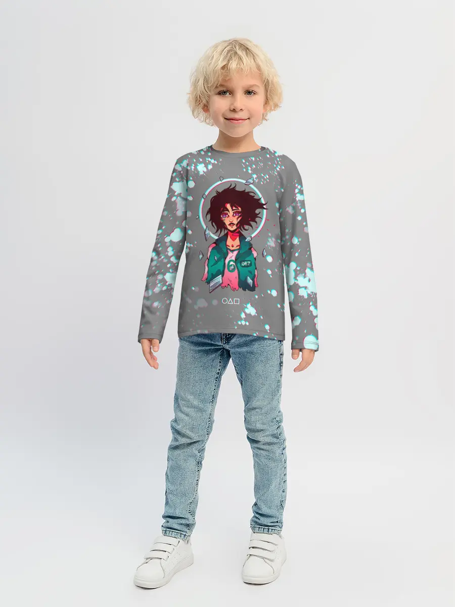 Детский лонгслив / 067 | ГЛИТЧ