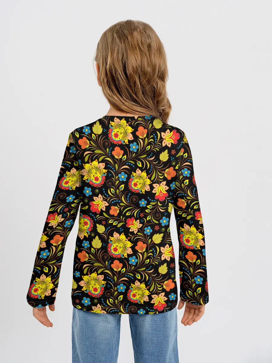 Детский лонгслив / Хохломa