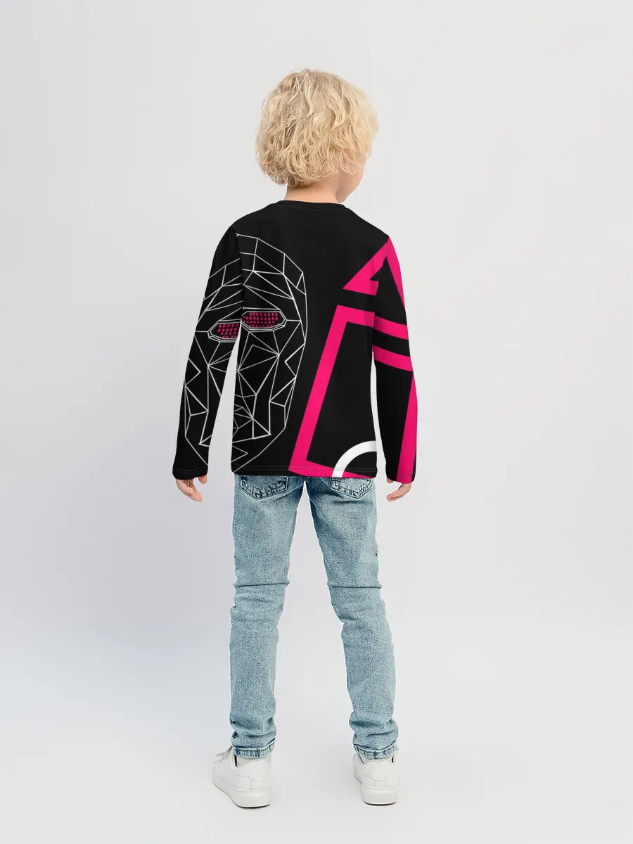 Детский лонгслив / Игра в кальмара - маска Ведущего