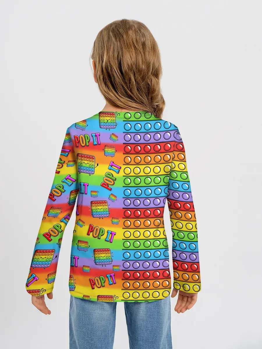 Детский лонгслив / POP IT СМАЙЛЫ