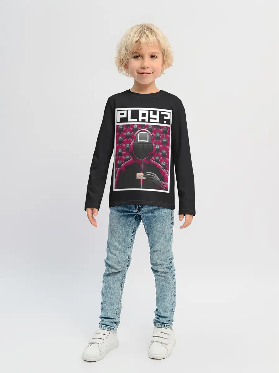 Детский лонгслив / Поиграем в Кальмара?