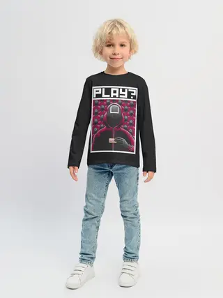 Детский лонгслив / Поиграем в Кальмара?