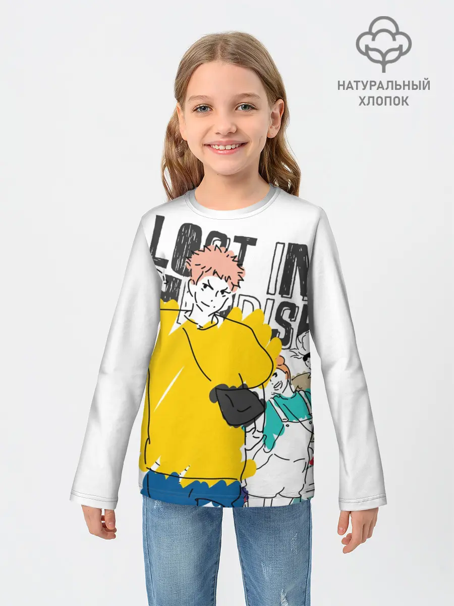 Детский лонгслив / Итадори Юдзи - Jujutsu Kaisen