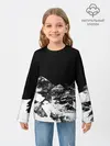 Детский лонгслив / ГОРЫ Ч/Б