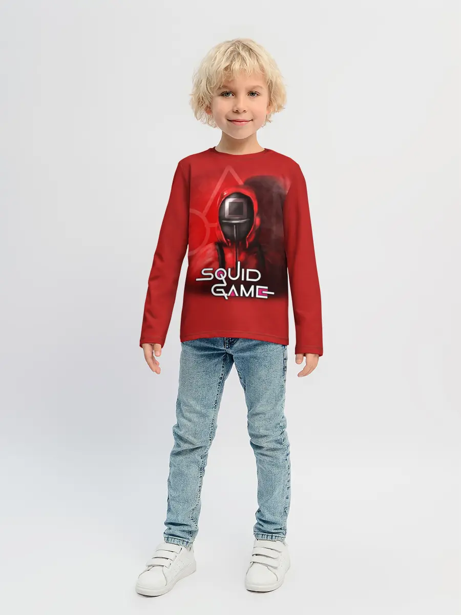 Детский лонгслив / ИГРА В КАЛЬМАРА | КВАДРАТ