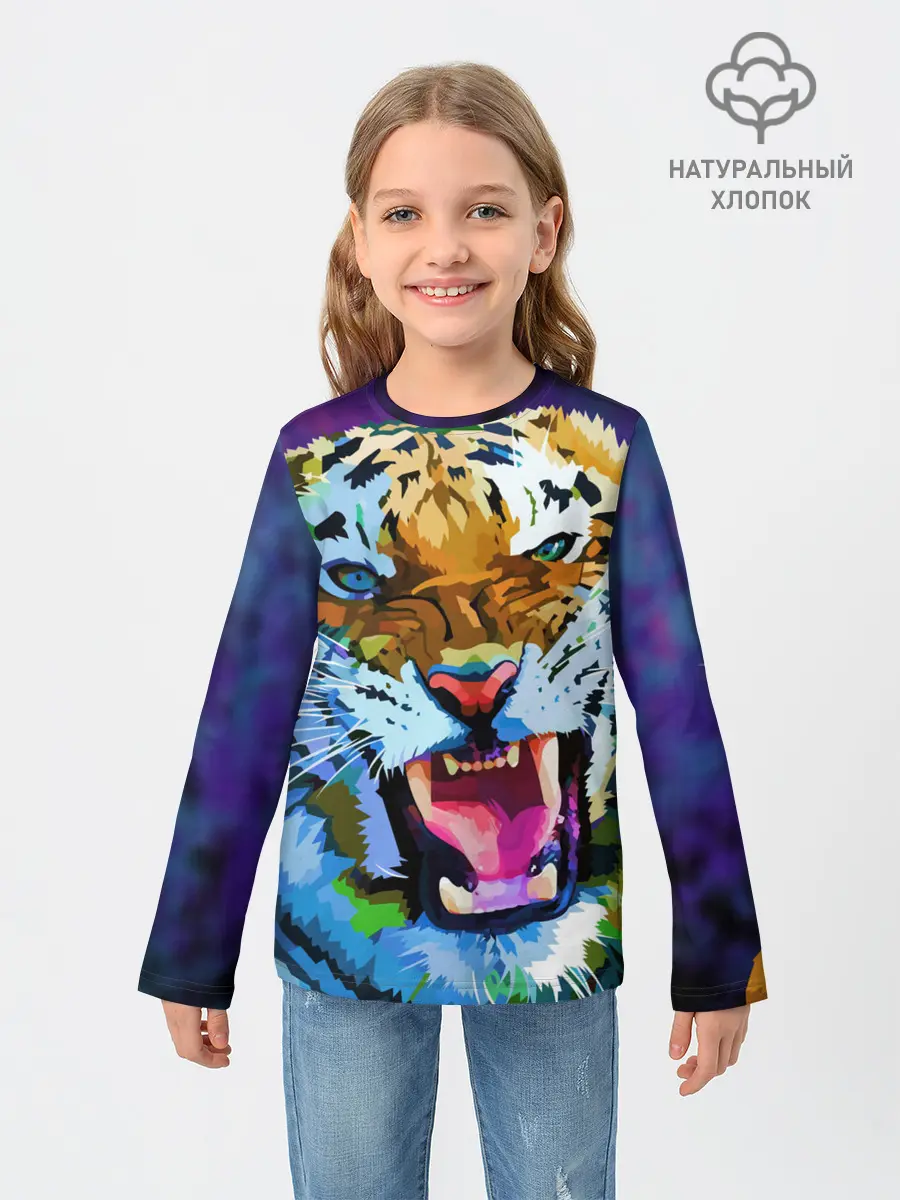 Детский лонгслив / Рычащий Шархан