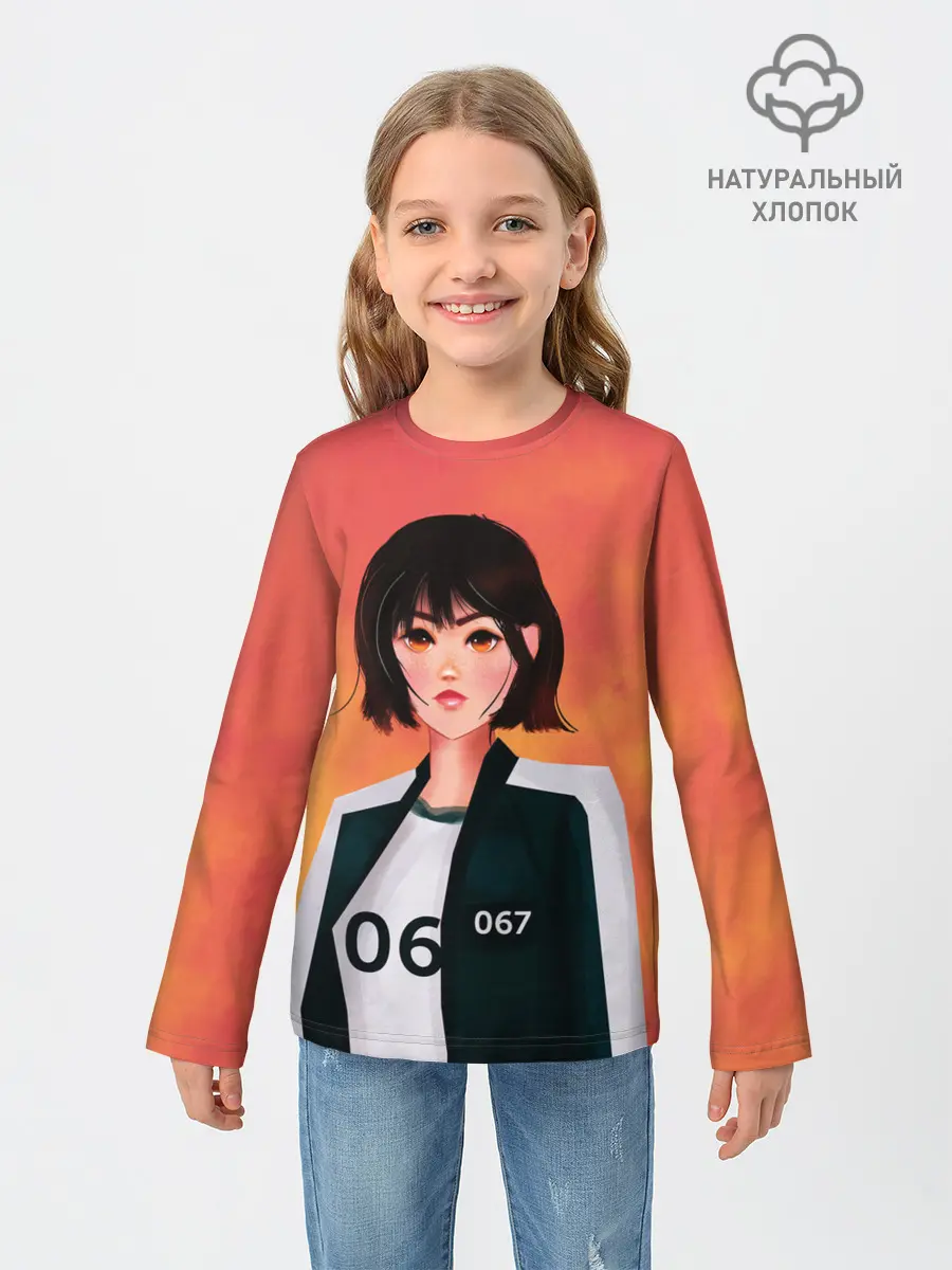 Детский лонгслив / Красавица 067
