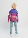 Детский лонгслив / Гармоничные цветовые волны