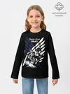 Детский лонгслив / Имир на фоне герба Разведкорпуса