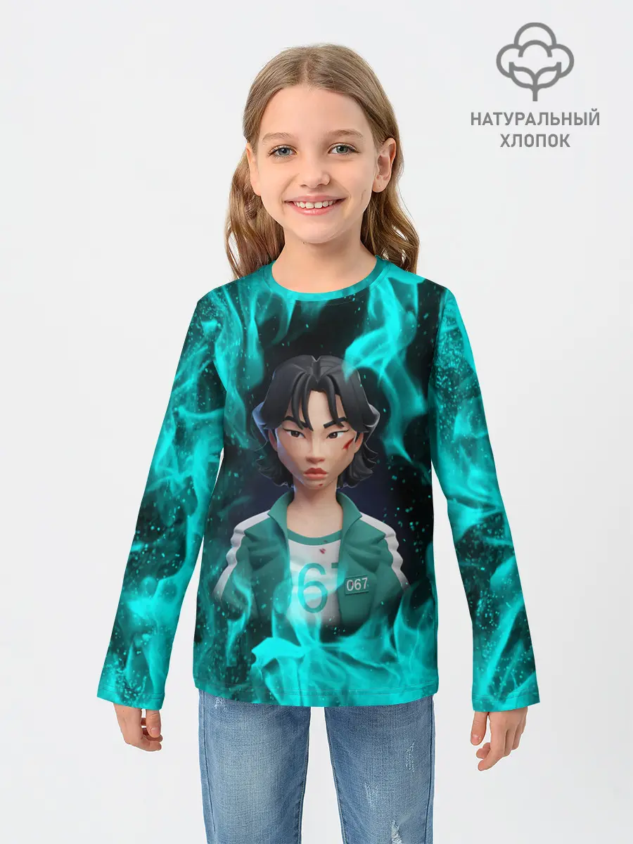 Детский лонгслив / Кан Сэ Бёк 3D ART | 067