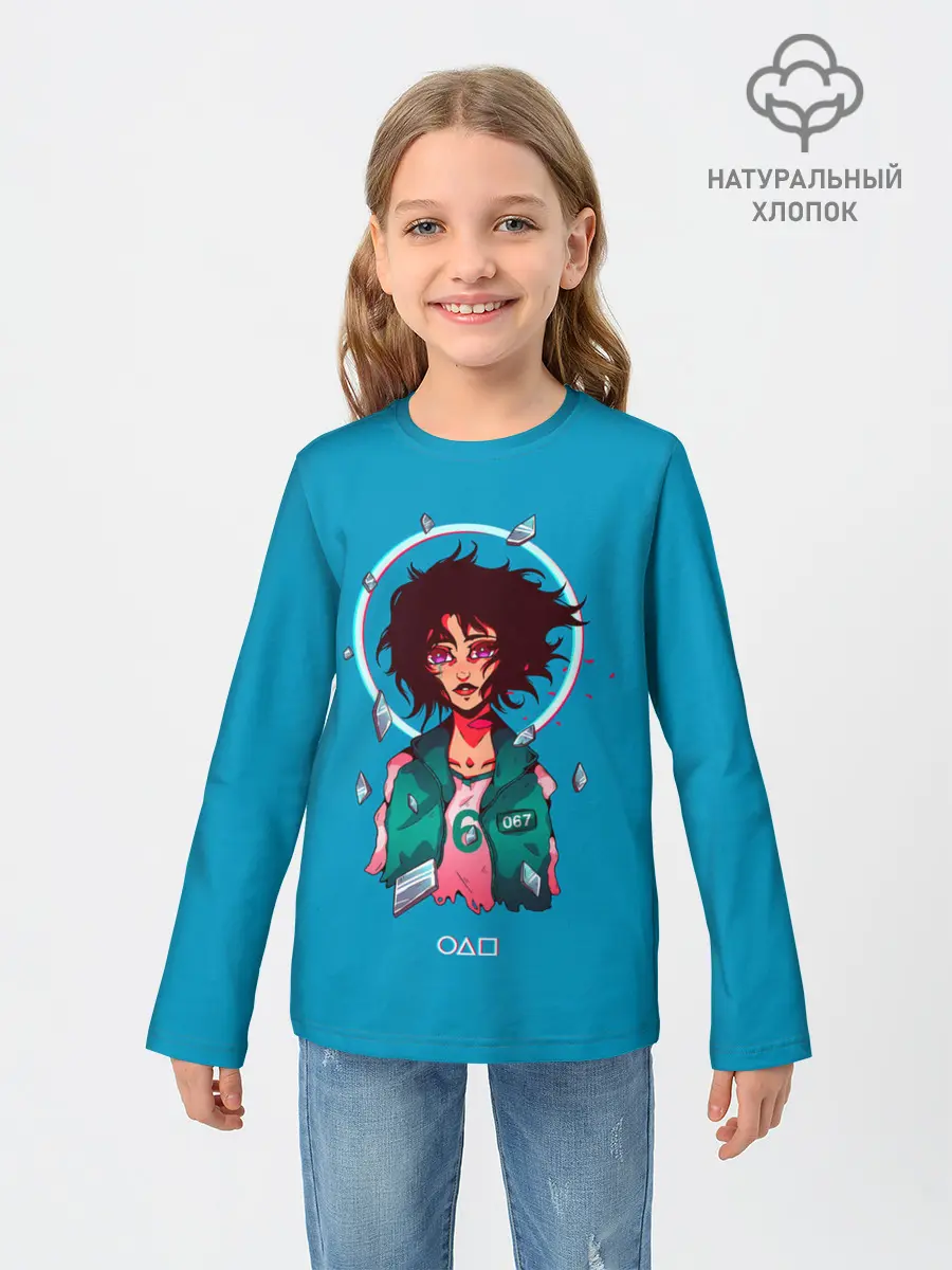 Детский лонгслив / Плачущая 067