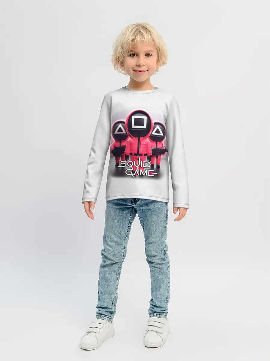 Детский лонгслив / SQUID GAME СОТРУДНИКИ | ИГРА В КАЛЬМАРА