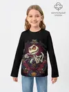 Детский лонгслив / Скелет Хэллоуин