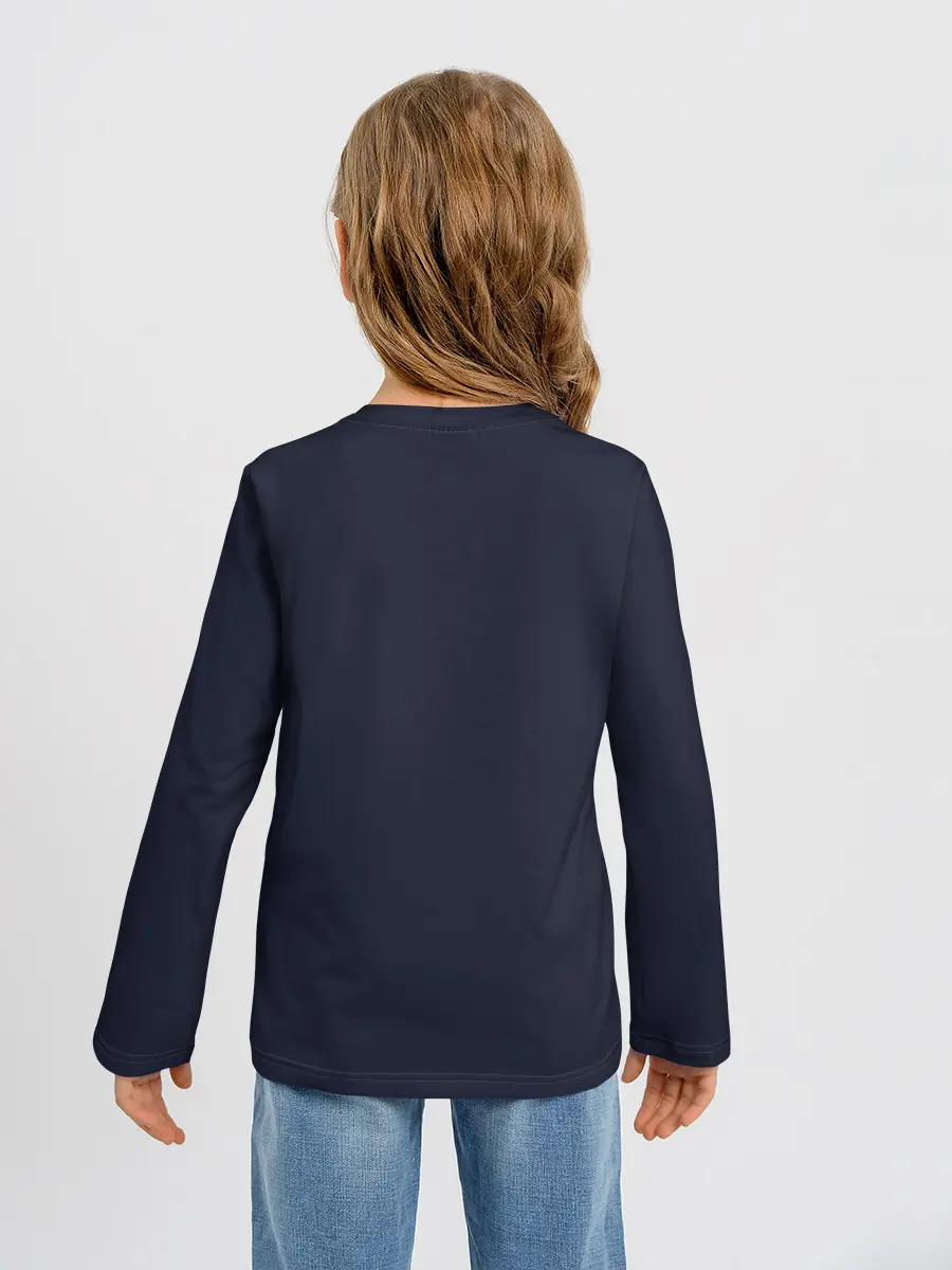 Детский лонгслив / Луффи рисует