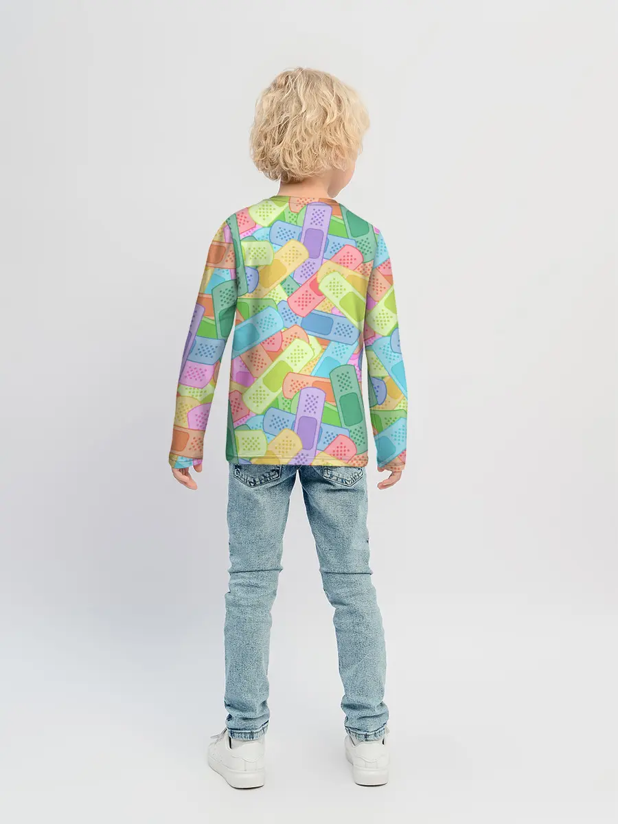 Детский лонгслив / Цветные пластыри