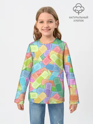 Детский лонгслив / Цветные пластыри