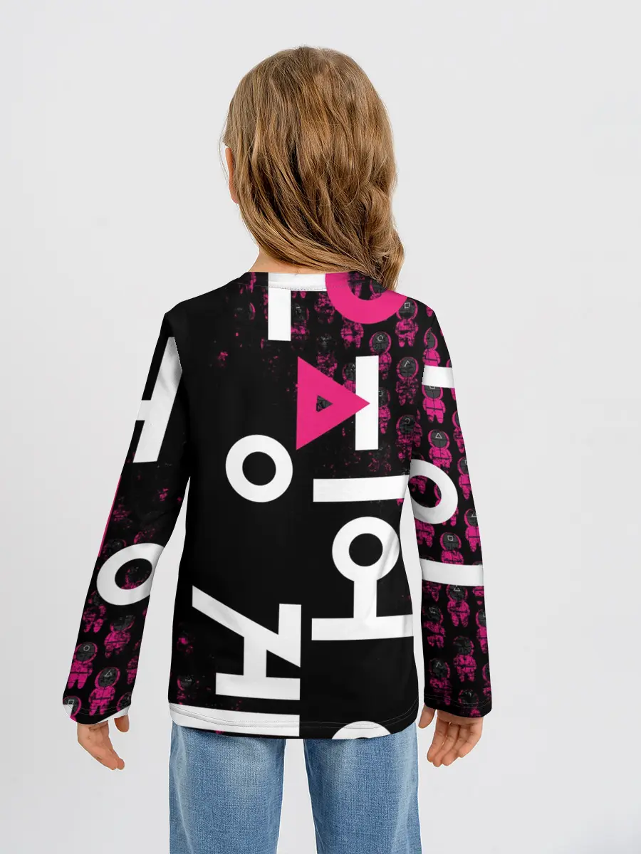 Детский лонгслив / SQUID GAME | ПАТТЕРН СТРАЖЕЙ