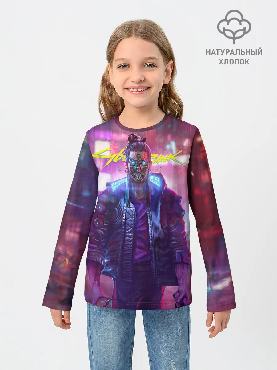 Детский лонгслив / CYBERPUNK 2077 SAMURAI, ХАОС