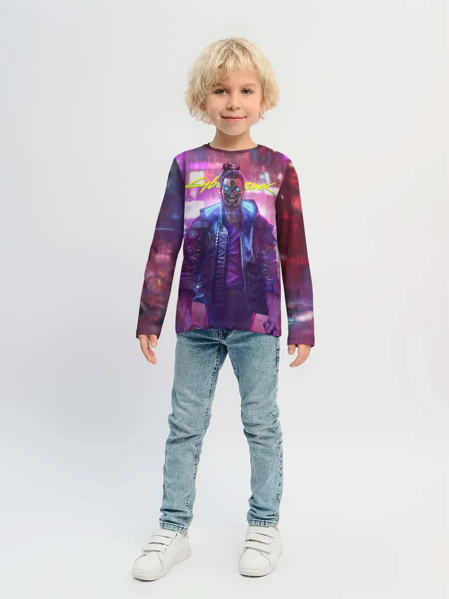 Детский лонгслив / CYBERPUNK 2077 SAMURAI, ХАОС