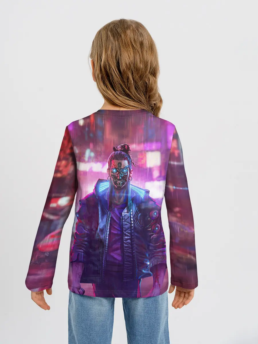 Детский лонгслив / CYBERPUNK 2077 SAMURAI, ХАОС