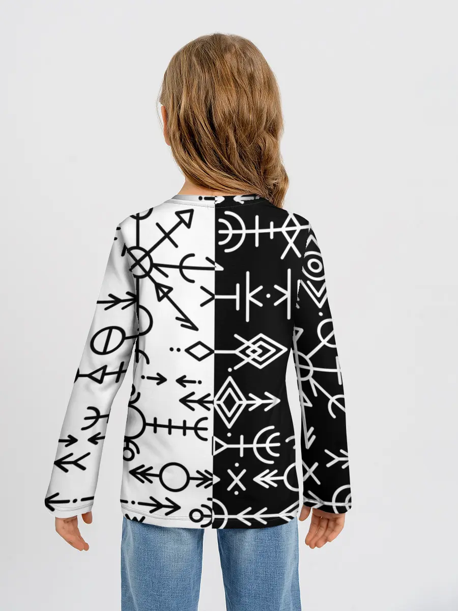 Детский лонгслив / ДРЕВНИЕ СЛАВЯНСКИЕ РУНЫ