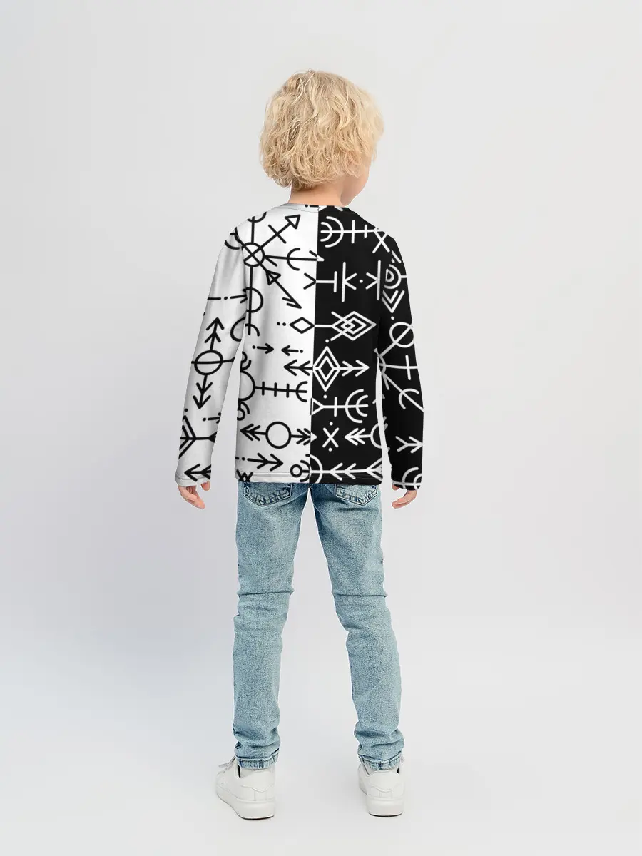 Детский лонгслив / ДРЕВНИЕ СЛАВЯНСКИЕ РУНЫ