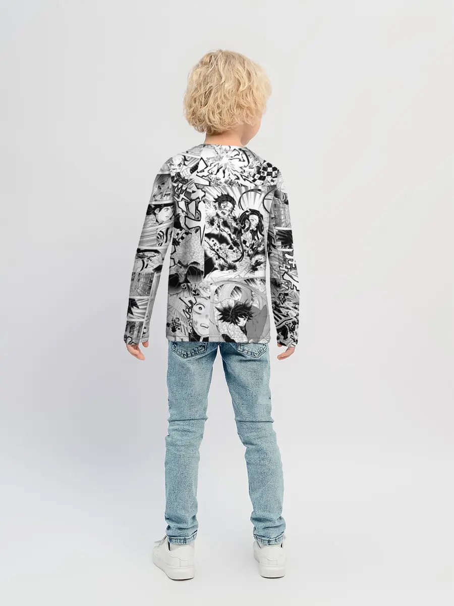 Детский лонгслив / Клинок, рассекающий демонов, МАНГА