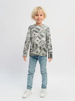 Детский лонгслив / dollars money