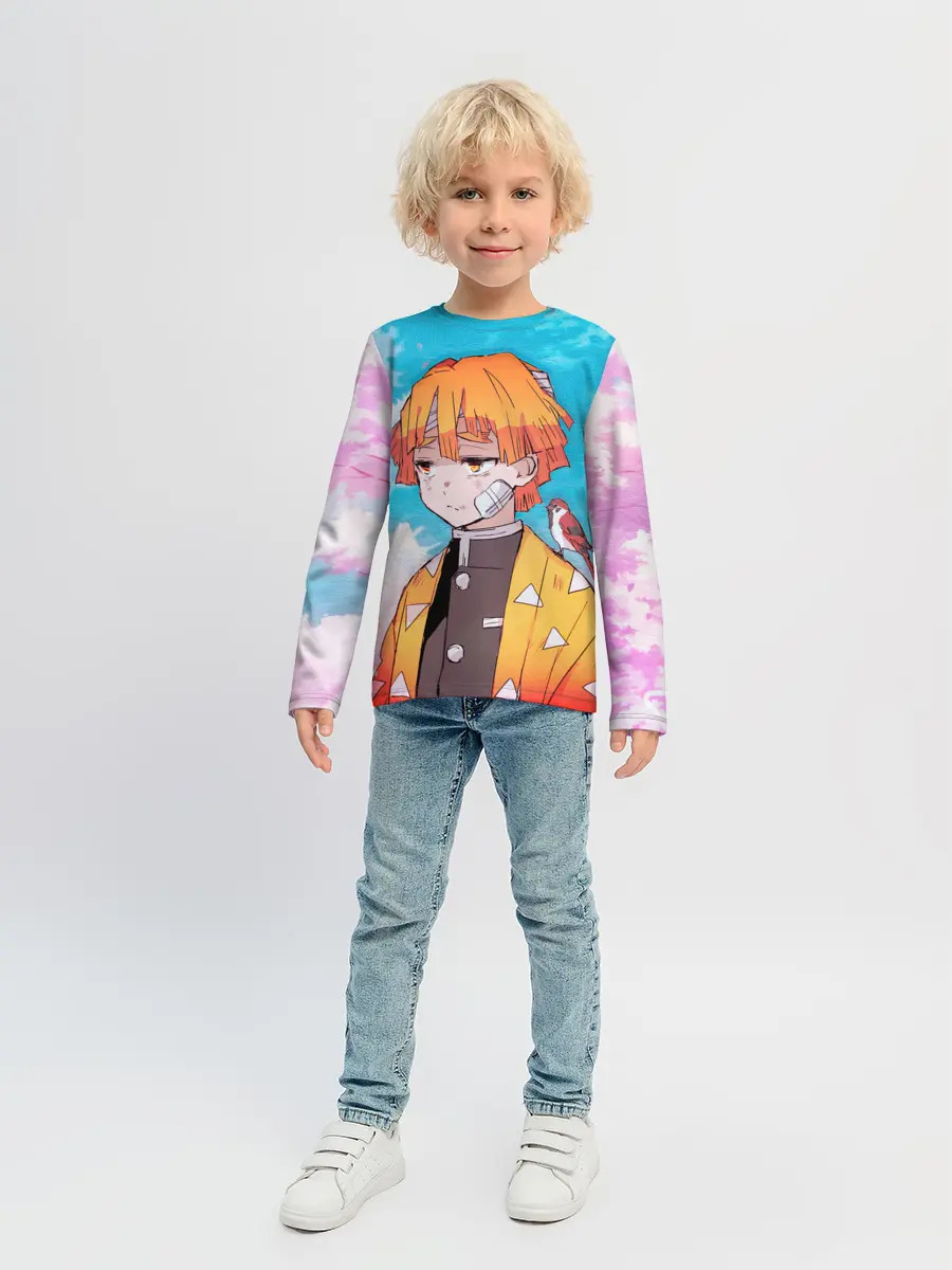 Детский лонгслив / КЛИНОК РАССЕКАЮЩИЙ ДЕМОНОВ, ЗЕНИТЦУ