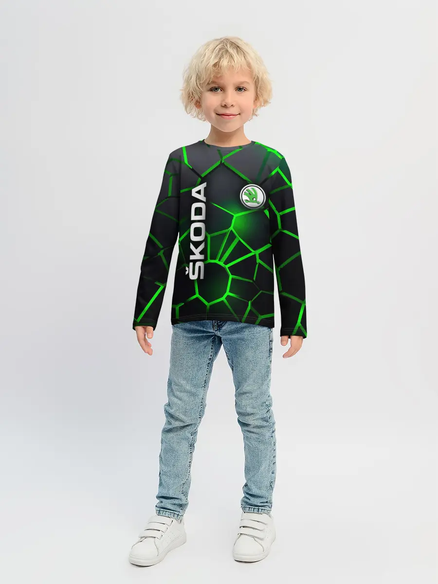 Детский лонгслив / 3D плиты с подсветкой Шкода