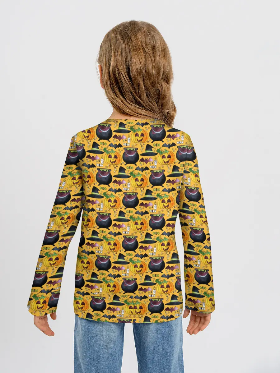 Детский лонгслив / Веселый Хэллоуин / Happy Halloween