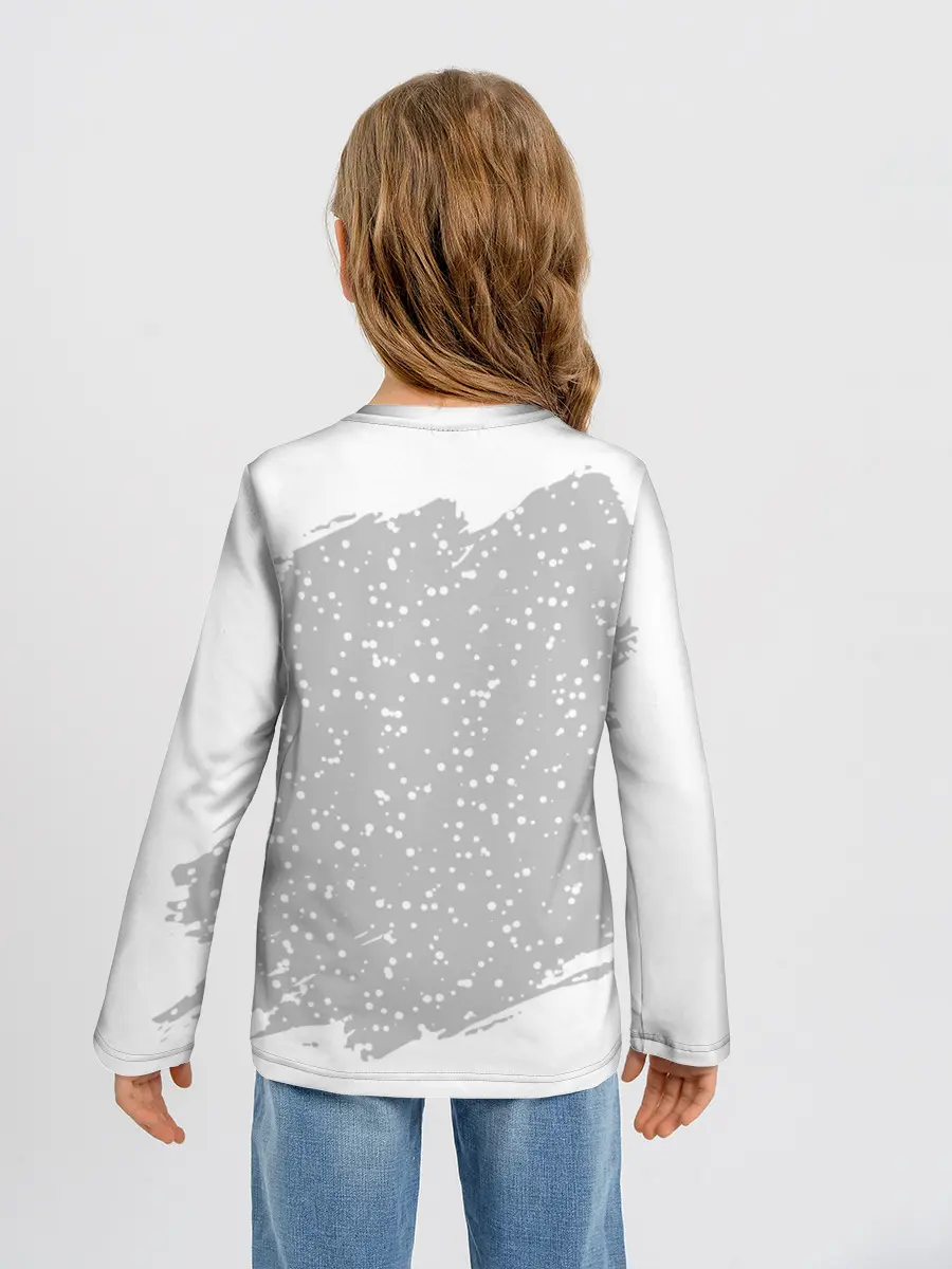 Детский лонгслив / Тигр в красной шапке