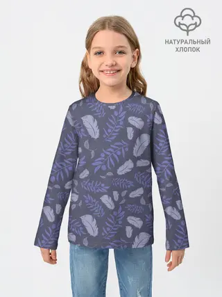 Детский лонгслив / Зимняя абстракция