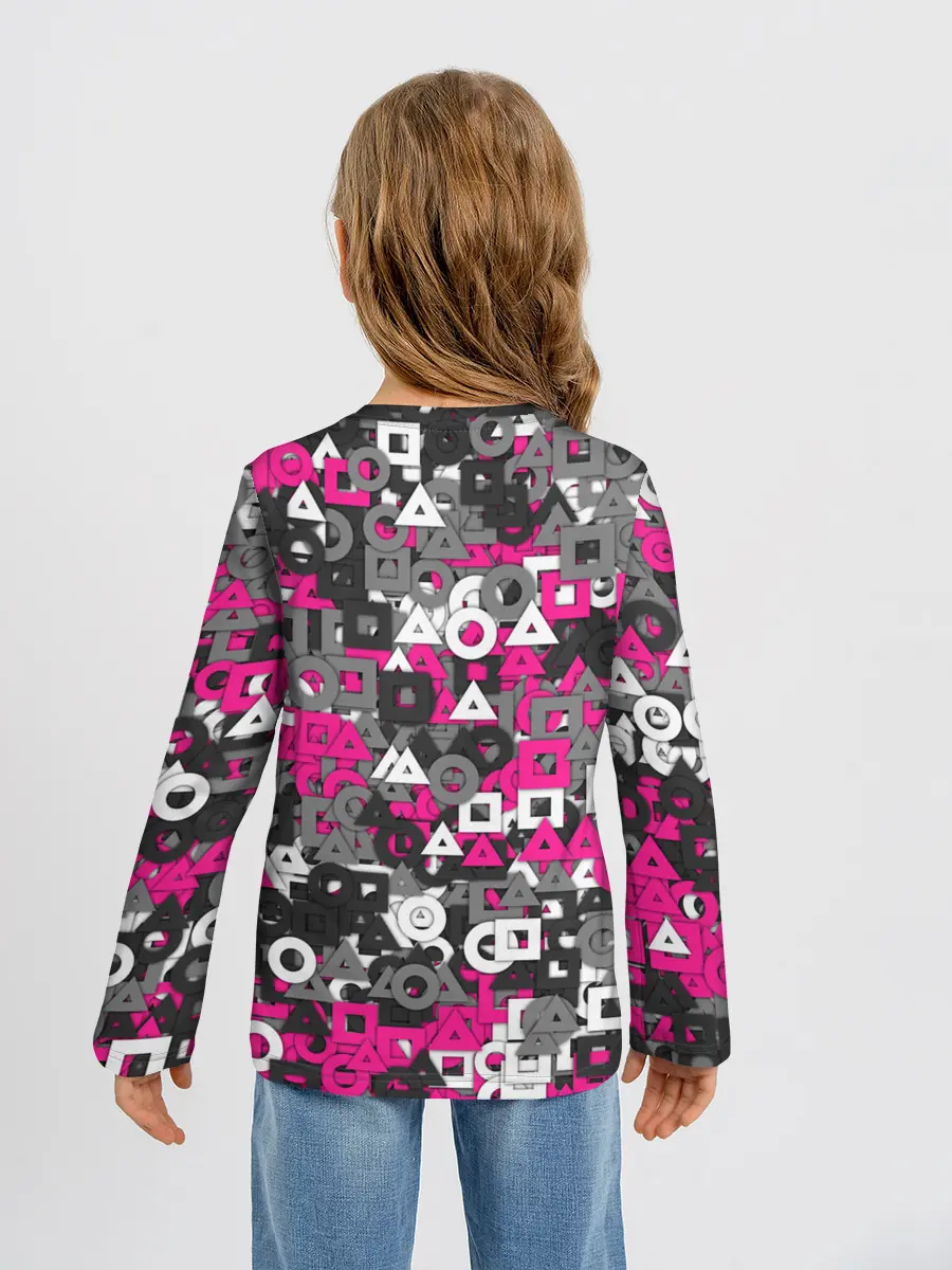 Детский лонгслив / Squid Game Camo