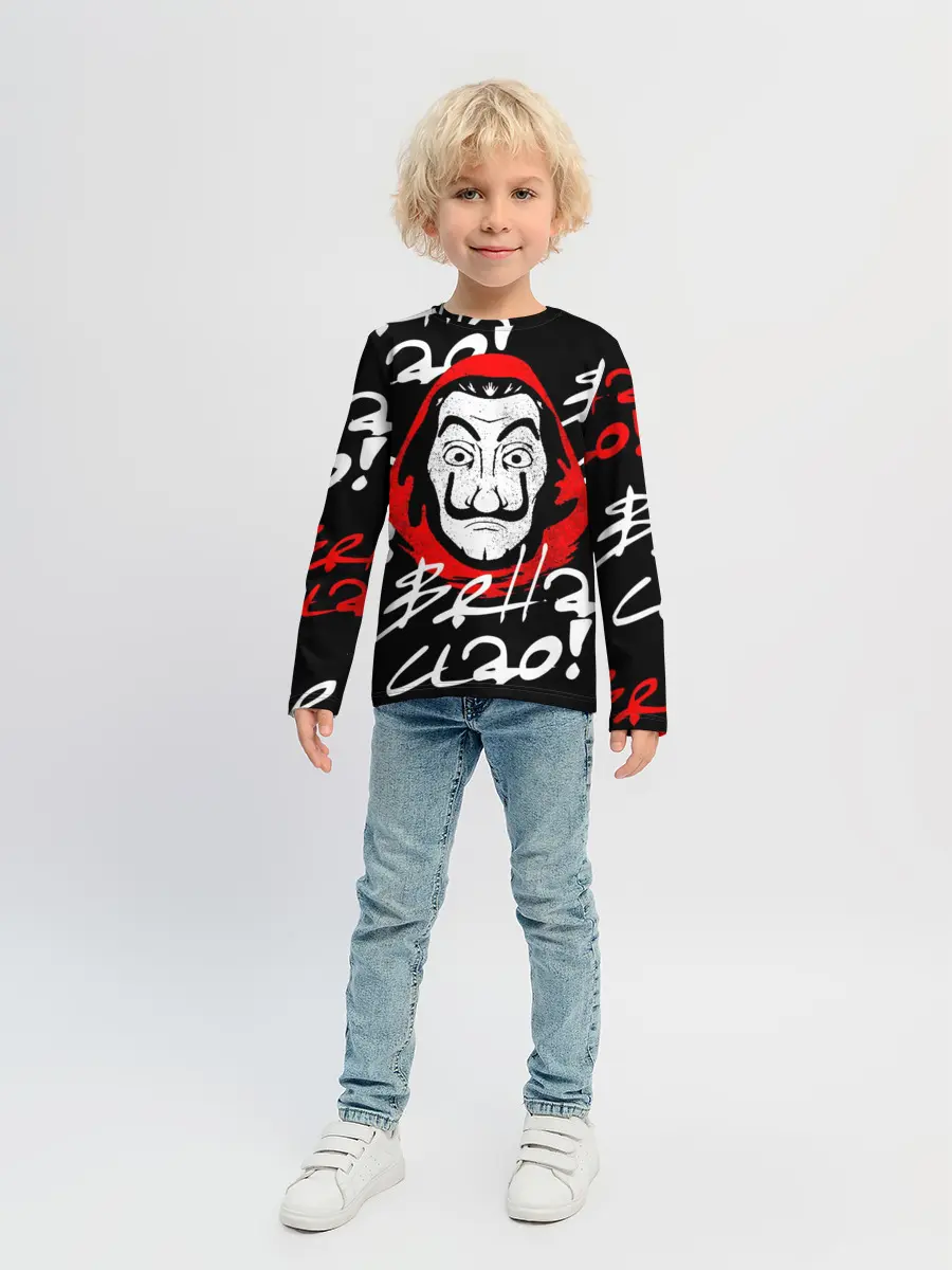 Детский лонгслив / Бумажный дом, Белла чао