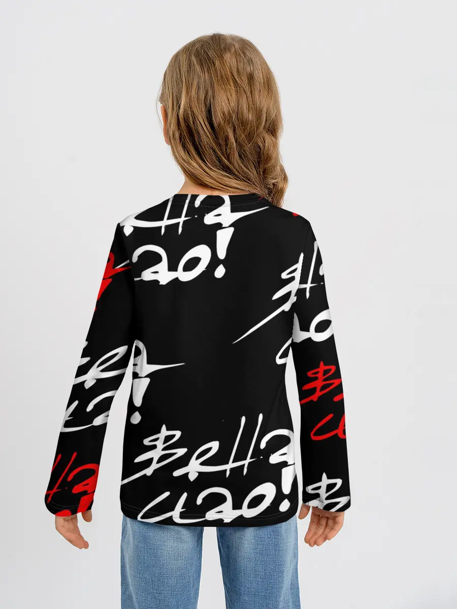 Детский лонгслив / Бумажный дом, Белла чао