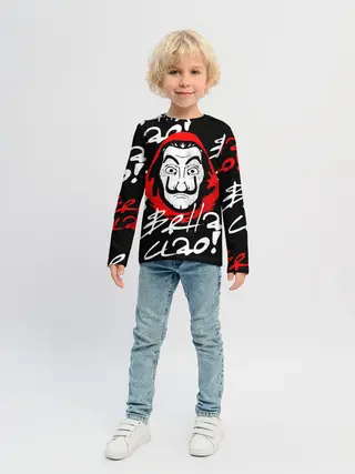 Детский лонгслив / Бумажный дом, Белла чао