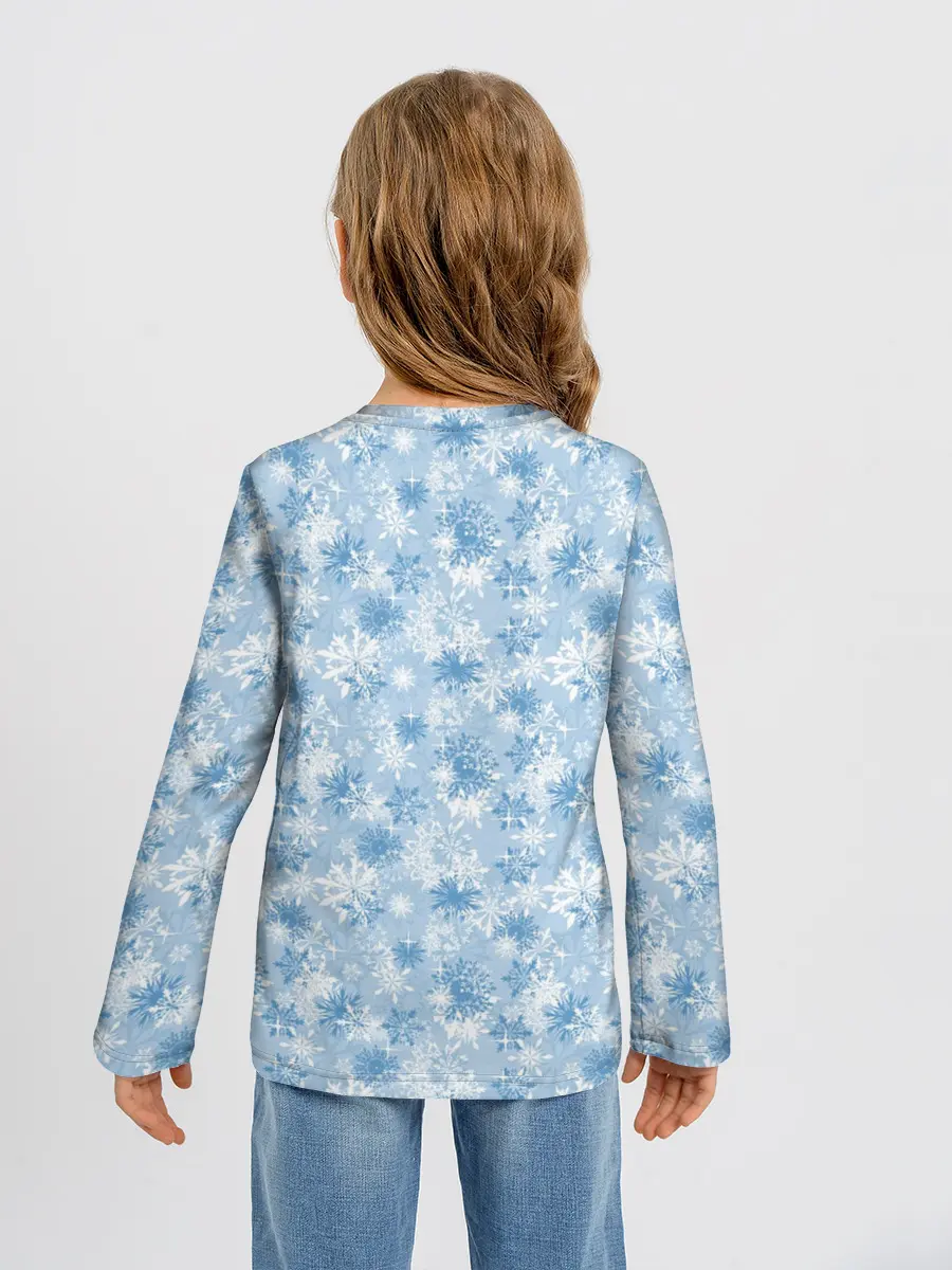 Детский лонгслив / Морозное Снежное Утро