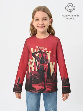 Детский лонгслив / Тревис на концерте