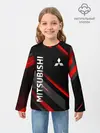 Детский лонгслив / Геометрия митсубиси